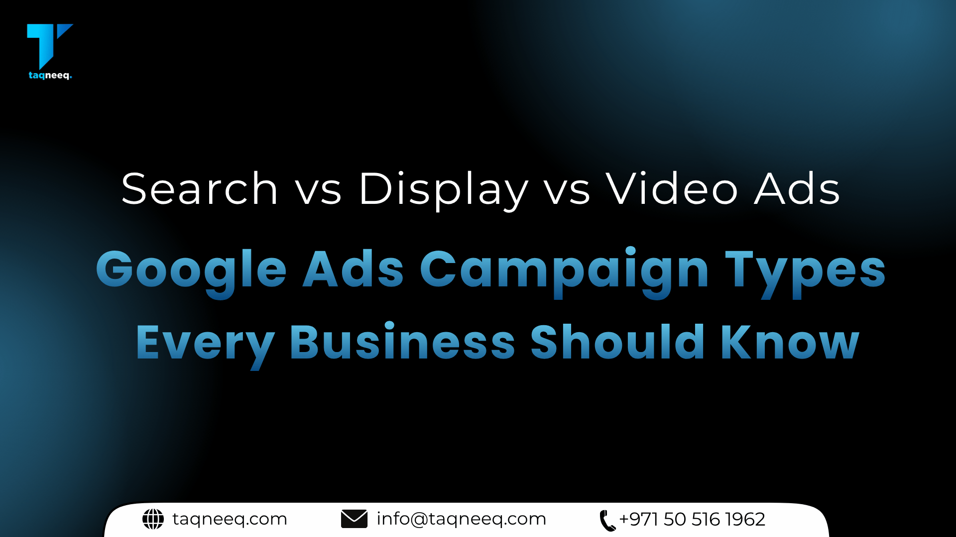type of campaigns in google ads